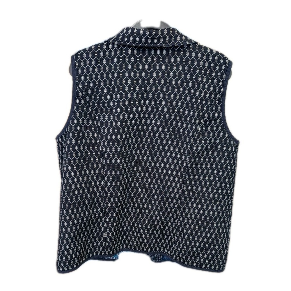 Women's Reversible Plus Size 3X Vest Full Zip Quilted Multicolor‎ Collared - Picture 4 of 6